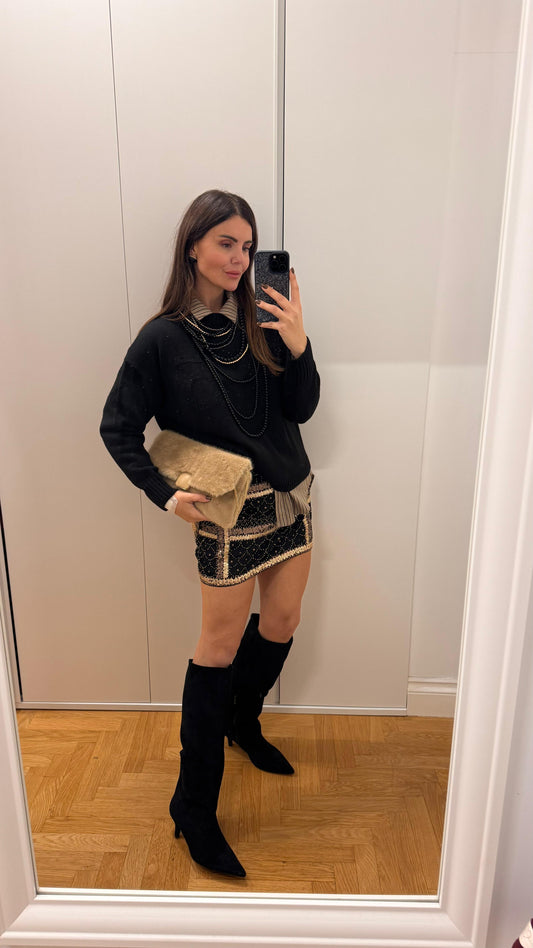 Gonna con paillettes