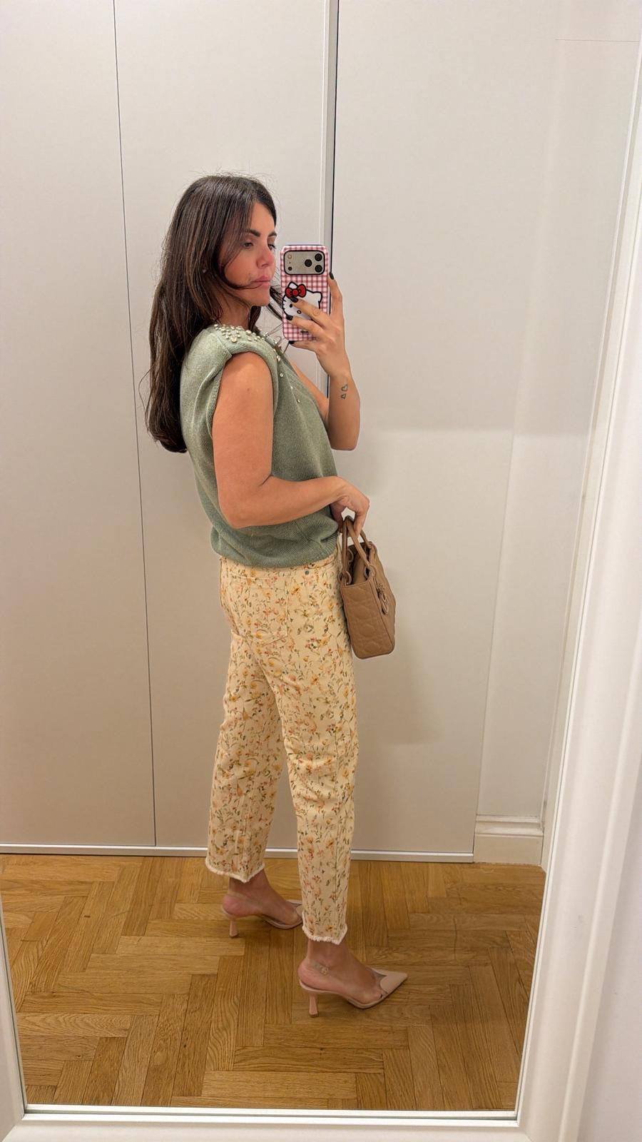 Jeans fiorato Tensione In