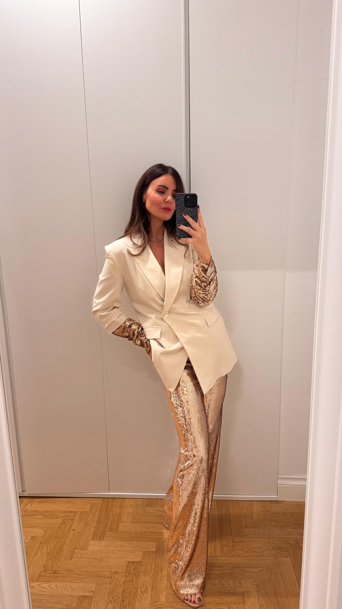 Pantalone con paillettes