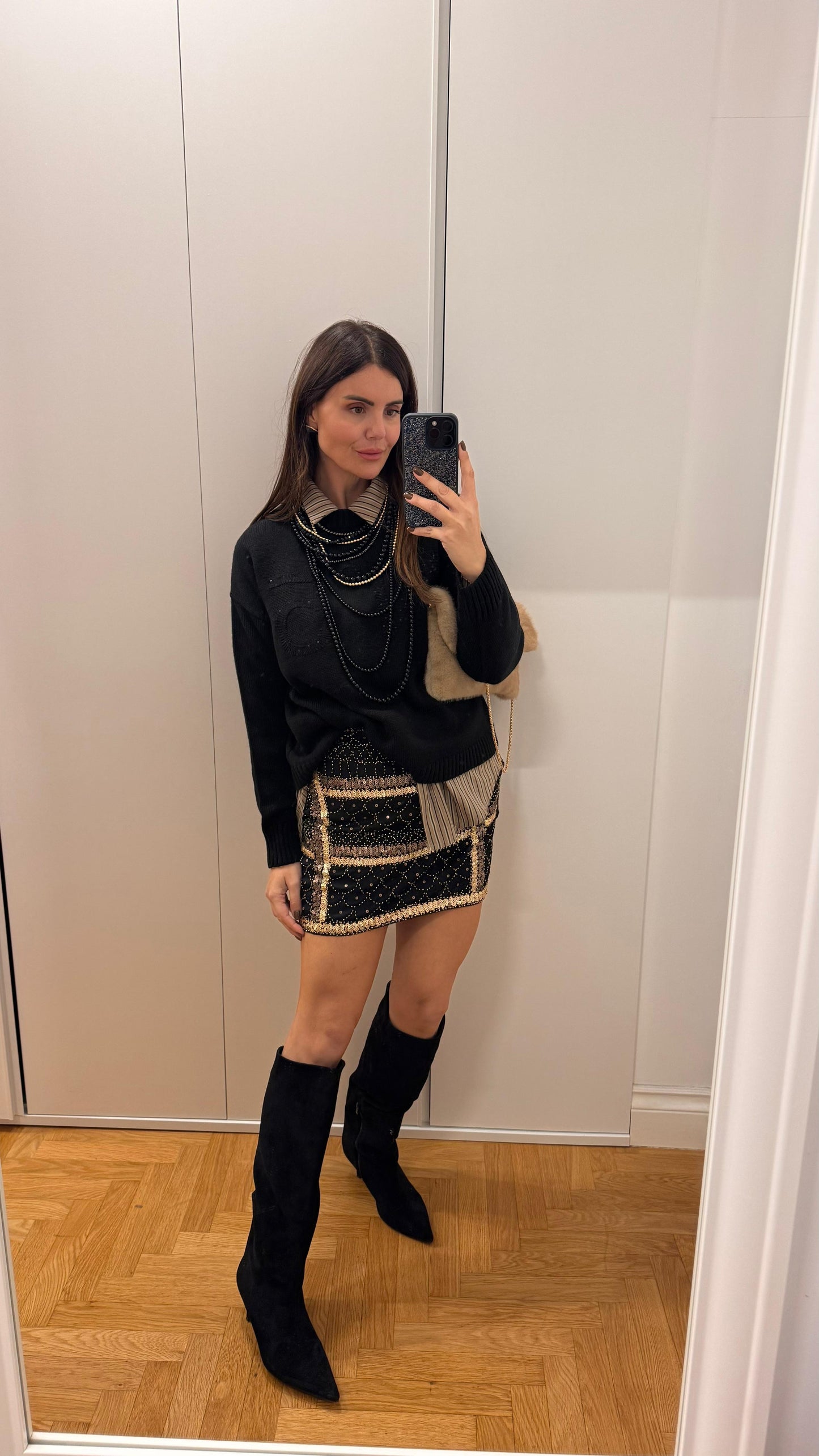 Gonna con paillettes