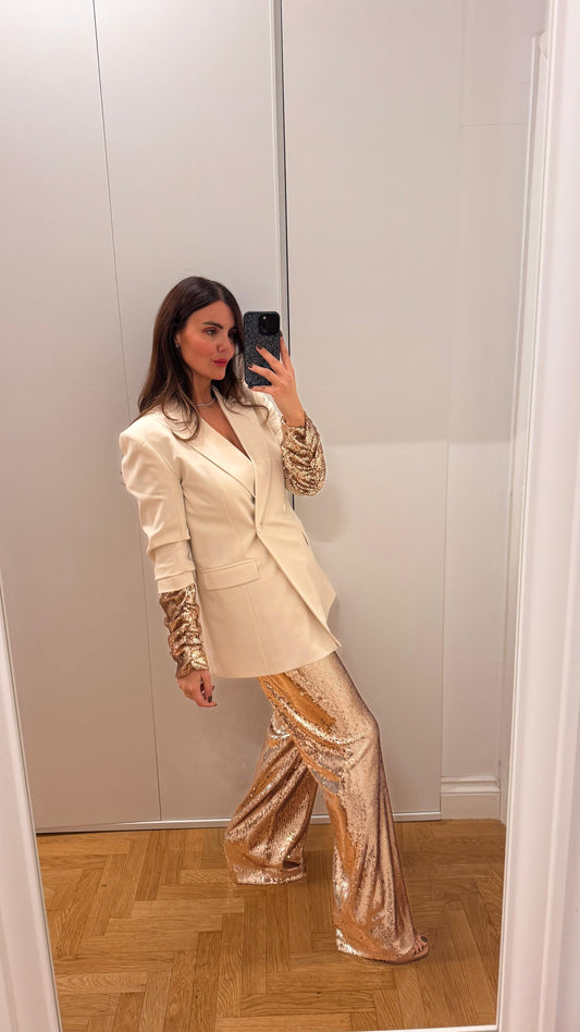 Pantalone con paillettes