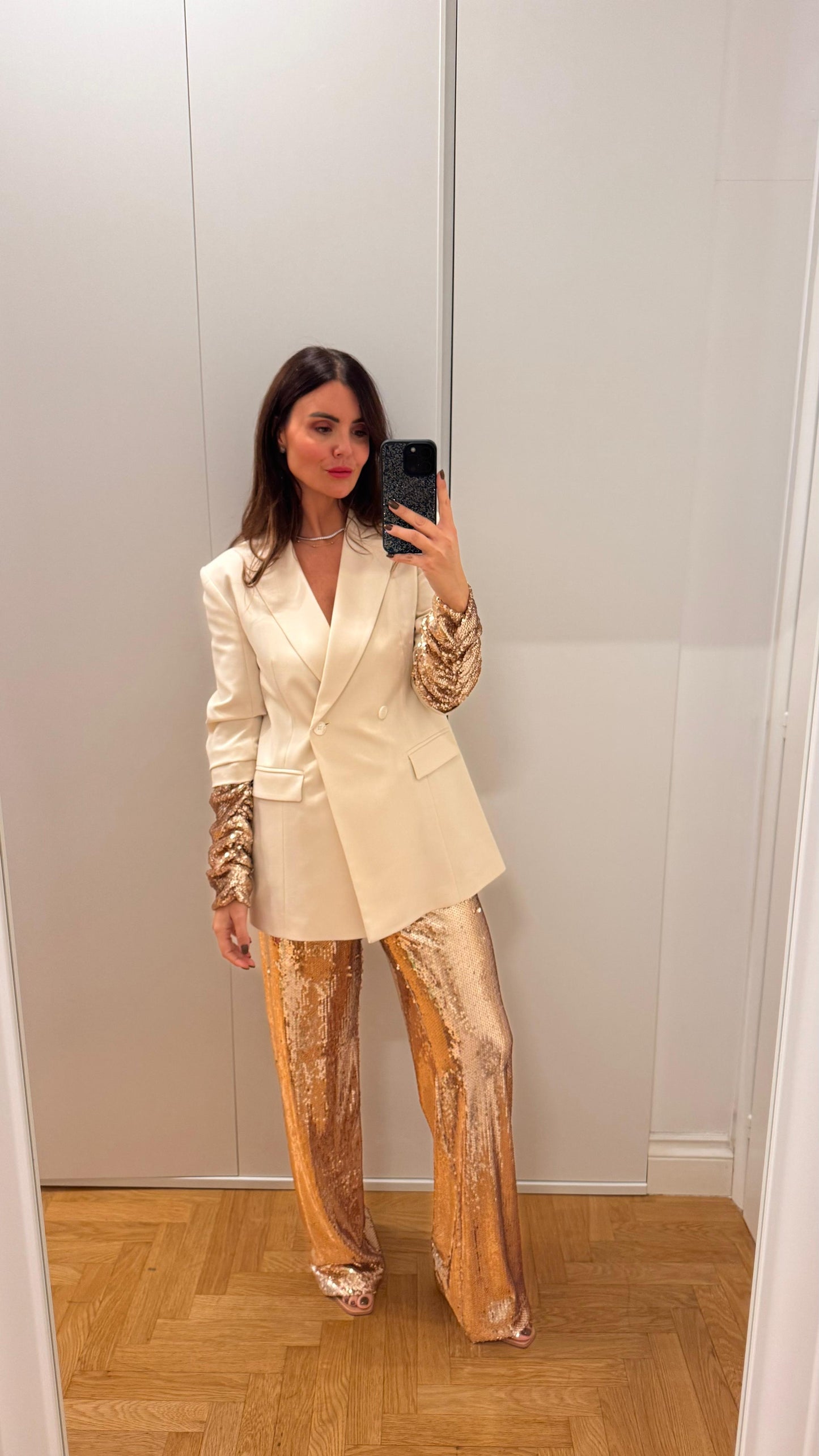 Pantalone con paillettes